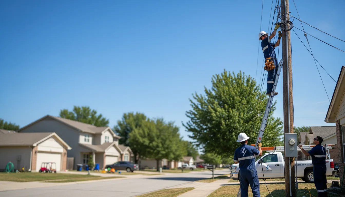 Residential electrician providing installation services in Marilla, NY
